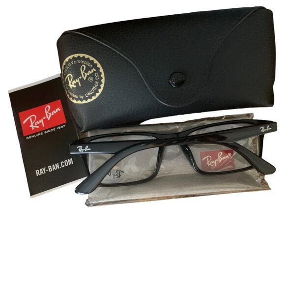 NEW Ray-Ban RB5288 Glasses, Clear Lens, Black Frame - Picture 8 of 13